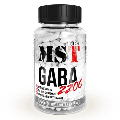 ГАМК GABA 2200, MST Nutrition, 100 капсул - фото