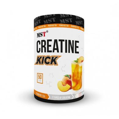 Креатин, Creatine Kick Peach ice tea (7 креатинів в 1), MST Nutrition, смак персиковий чай з льодом, 500 г - фото