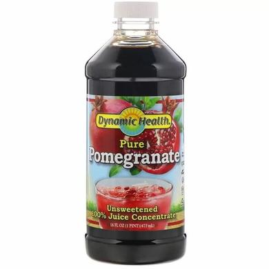 Жидкий гранатовый концентрат, Pure Pomegranate, 100% Juice Concentrate, Dynamic Health Laboratories, 473 мл - фото