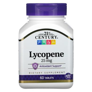 Лікопін (Lycopene), 21st Century, 25 мг, 60 таблеток - фото