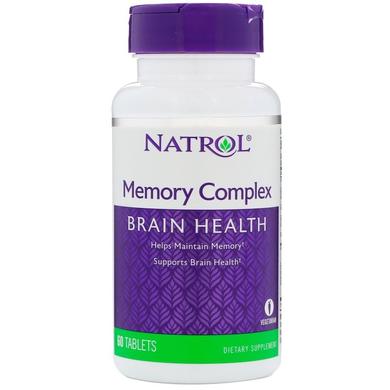 Вітаміни для пам'яті, Memory Complex, Natrol, 60 таблеток - фото