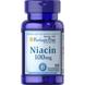 Ниацин, Niacin, Puritan's Pride, 100 мг, 100 таблеток, фото – 1