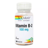 Вітамін B2, Solaray, 100 мг, 100 капсул, фото