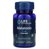 Мелатонин, Melatonin, Life Extension, 3 мг, 60 леденцов, фото