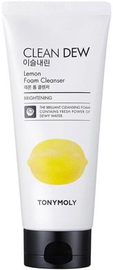 Пенка для умывания с экстрактом лимона, Clean Dew Foam Cleanser Lemon, Tony Moly, 180 мл - фото