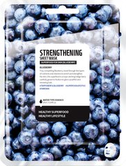 Тканинна Маска для обличчя, Blueberry Strengthening Sheet Mask, Superfood For Skin, 25 мл - фото