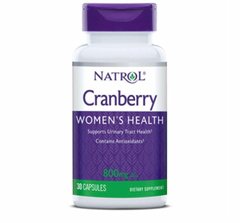 Антиоксиданты Natrol Cranberry Extract 800 мг, 30 кап. - фото