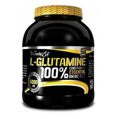 L-глутамин, L-glutamine 100%, BioTech USA, 500 г - фото