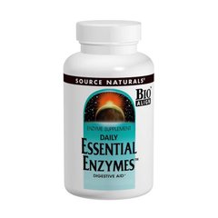 Ферменти для травлення, Essential Enzymes, Source Naturals, 500 мг, 240 капсул - фото