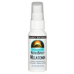 Мелатонин (вкус апельсина), NutraSpray Melatonin, Source Naturals, спрей, 59.14 мл - фото