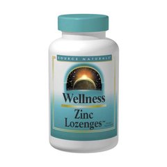 Цинк леденцы, Zinc Lozenges, Source Naturals, Wellness, персик-малина, 23 мг, 120 леденцов - фото