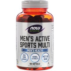 Мультивитамины для мужчин, Men's Extreme Multi, Now Foods, Sports, 90 капсул - фото
