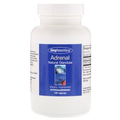 Поддержка надпочечников, Adrenal Natural Glandular, Allergy Research Group, 150 капсул - фото