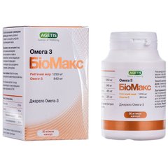 Биомакс Омега-3 1250 мг, Agetis Supplements, 30 капсул - фото