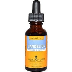 Одуванчик лекарственный, без спирта, Dandelion, Herb Pharm, 30 мл - фото