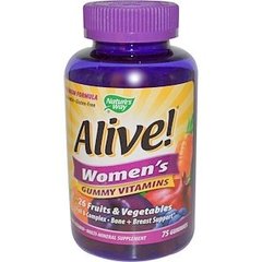 Витамины для женщин Alive!, Women's Vitamins, Nature's Way, 75 желейных таблеток - фото