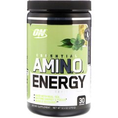 Амінокислотний комплекс, Amino Energy Tea Series, м'ята, Optimum Nutrition, 270 гр - фото