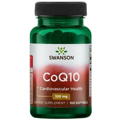 Ультра коэнзим Q10, Ultra CoQ10, Swanson, 100 мг, 100 гелевых капсул - фото