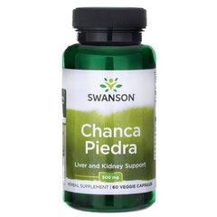 Филлантус нирури, Chanca Piedra, Swanson, 500 мг, 60 вегетарианских капсул - фото