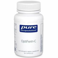 Пищевая добавка, OptiFerin-C, Pure Encapsulations, 60 капсул - фото
