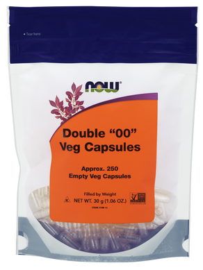 Пустые капсулы "00", Double "00" Vcaps, Now Foods, 250 капсул - фото