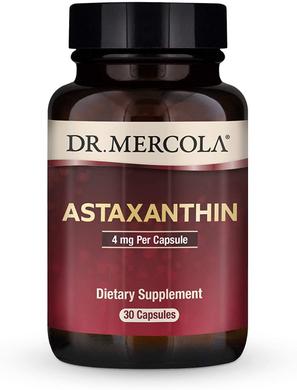 Астаксантин, Astaxanthin, Dr. Mercola, 4 мг, 30 капсул - фото