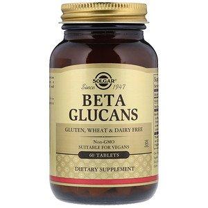 Бета-глюкан, Beta Glucans, Solgar, 60 таблеток - фото