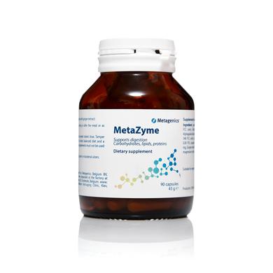 Рослинні ферменти для травлення, Metazyme, Metagenics, 90 таблеток - фото
