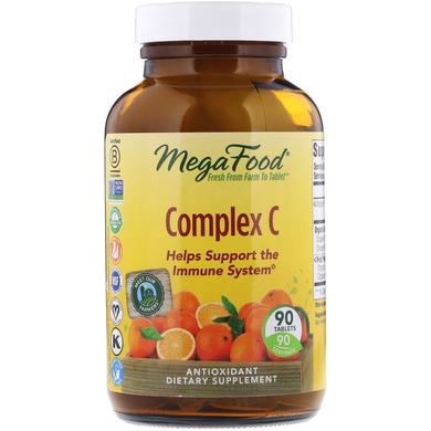 Комплекс вітаміну С, Complex C, MegaFood, 90 таблеток - фото