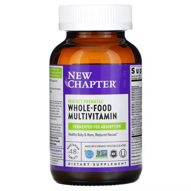 Мультивітаміни для вагітних, New Chapter, 48 таблеток - фото