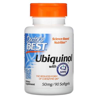 Коэнзим Q10, Ubiquinol, Doctor's Best, 50 мг, 90 капсул - фото