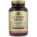 Гліцин, Glycine, Solgar, 500 мг, 100 капсул, фото – 1