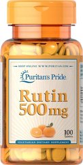 Рутин, Rutin, Puritan's Pride, 500 мг, 100 таблеток - фото