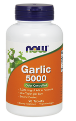 Чеснок 5000, экстракт, Garlic, Now Foods, 90 таблеток - фото