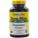 Магній, Magnesium, Nature's Plus, Dyno-Mins, 250 мг, 90 кислотостійких таблеток, фото