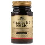 Витамин В6, Vitamin B6, Solgar, 100 мг, 100 таблеток, фото