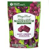 Заспокійливий магній, Relax + Calm Magnesium Soft Chews, Grape, MegaFood, смак винограду, 30 жувальних цукерок, фото