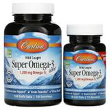 Риб'ячий жир, Super Omega·3, Carlson Labs, 1200 мг, 100+30 капсул, фото