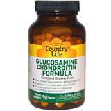 Глюкозамин хондроитин, формула, Glucosamine Chondroitin, Country Life, 90 капсул, фото