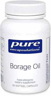 Масло Огірочника, Borage Oil, Pure Encapsulations, 60 капсул - фото