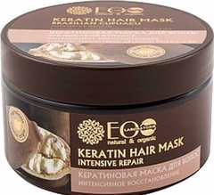 Маска для волос кератиновая, интенсивное восстановление, EO Laboratorie, 250 мл - фото