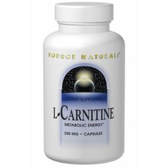Карнитин фумарат, L-Carnitine, Source Naturals, 120 капсул - фото
