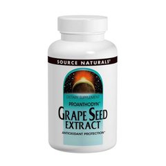 Экстракт виноградных косточек (Grape Seed), Source Naturals, 100 мг, 120 капсул - фото