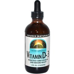 Вітамін D3, Vitamin D-3, Source Naturals, 118.28 мл - фото