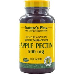 Яблочный пектин, Apple Pectin, Nature's Plus, 500 мг, 180 таблеток - фото
