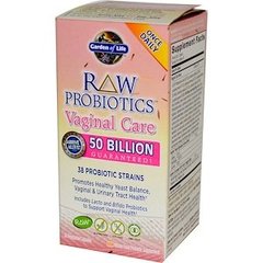 Пробіотики для вагінального здоров'я, Probiotics Vaginal Care, Garden of Life, 30 капсул - фото