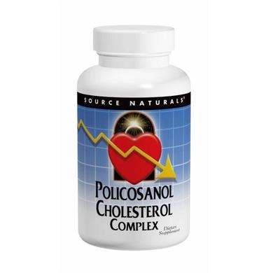 Поликозанол комплекс (Policosanol Cholesterol), Source Naturals, 60 таблеток - фото