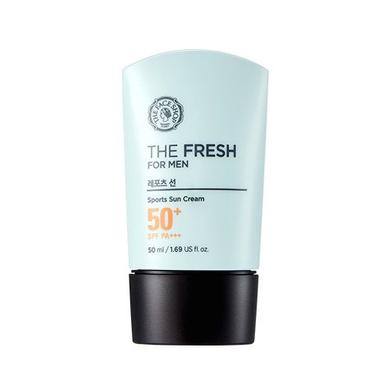 Сонцезахисний крем для чоловіків, 50 мл, The Fresh For Men, The Face Shop, Sports Sun Cream SPF50 - фото