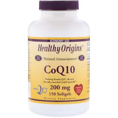 Коензим Q10, Healthy Origins, Kaneka Q10 (CoQ10), 200 мг, 150 капсул - фото