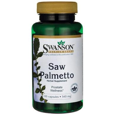 Со пальметто, Saw Palmetto, Swanson, 540 мг, 250 капсул - фото